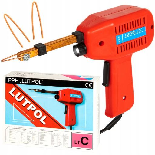 ПАЙКА-ПИСТОЛЕТ ДЛЯ ТРАНСФОРМАТОРОВ LUTPOL LT-C 55/75W НАКОНЕЧНИК ДЛЯ РЕГУЛИРОВКИ СВЕТОДИОДОВ