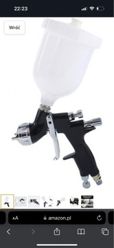 Пістолет-розпилювач LVMP Auto Body Paint, чорний