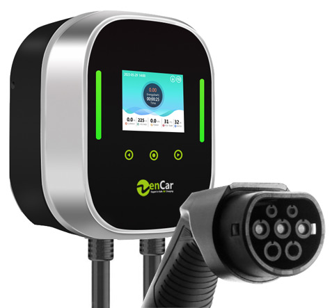 Зарядное устройство, настенная коробка Zencar PRO 22 кВт, сенсорный экран