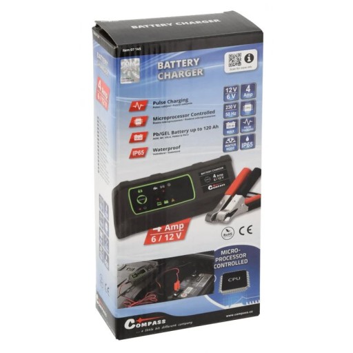 Микропроцессорное зарядное устройство 4A, 6 / 12V