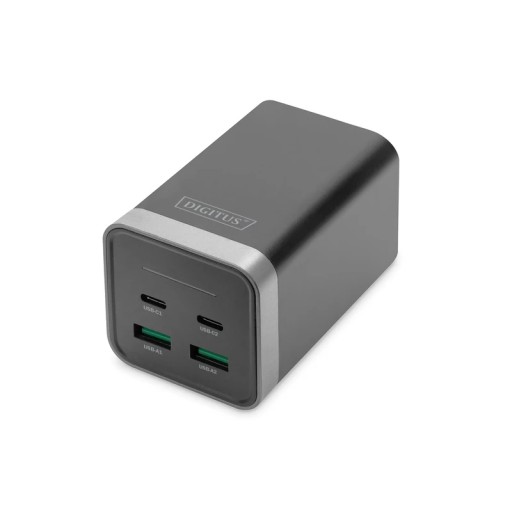 Універсальний зарядний пристрій GaN блок живлення 4 порти 2x USB-C 2x USB-A PD