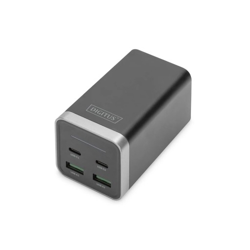 Универсальное зарядное устройство Блок питания GaN 4 порта 2x USB-C 2x USB-A PD