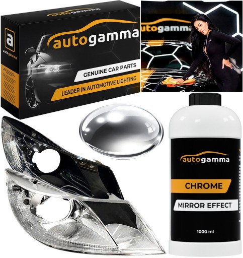 Хромований лак дзеркальний ефект 1 л для білої грунтовки