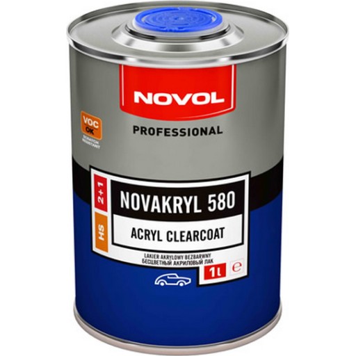 HS NOVOL Novacryl 580 SR 1л прозорий лак + УТР