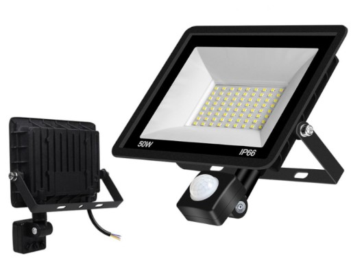 Зовнішня галогенна лампа для гаража 50 Вт IP65 + детектор