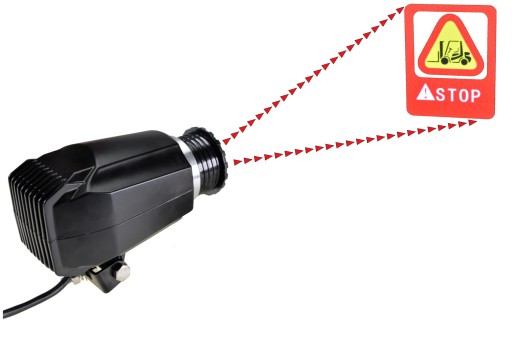 L1084 - Светодиодная проекционная сигнальная лампа для вилочного погрузчика, водонепроницаемая