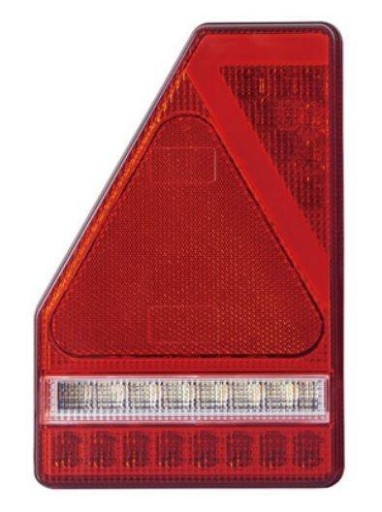 L1907 - Задний фонарь с треугольником 45LED левый 5-функция