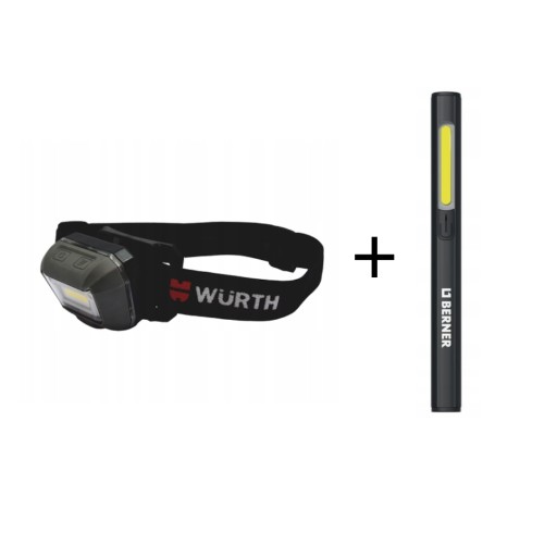 Світлодіодний налобний ліхтар + оглядова лампа