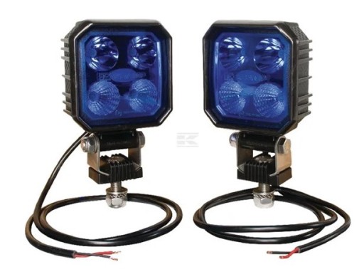 LA10002 - Світлодіодна робоча лампа 10/30 в 9 Вт 1000 лм синя, комплект з 2 предметів LA10002