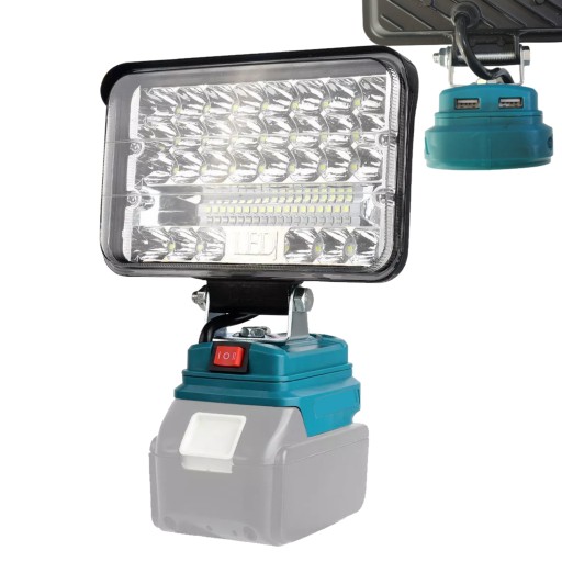 Рабочая лампа для Makita 18В аккумуляторная галогенная лампа портативный фонарик 60Вт