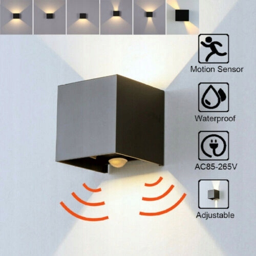 Регульований настінний світильник, настінний світильник, датчик вгору та вниз