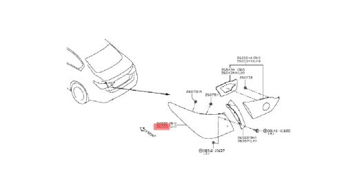 620725SK0B - Левый задний фонарь