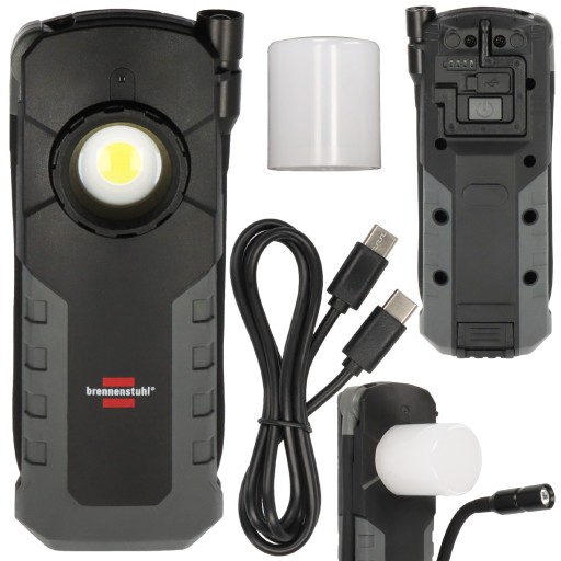 Світлодіодний світильник для майстерні, ручний, акумуляторний, IP54, Brennenstuhl, 1000 лм