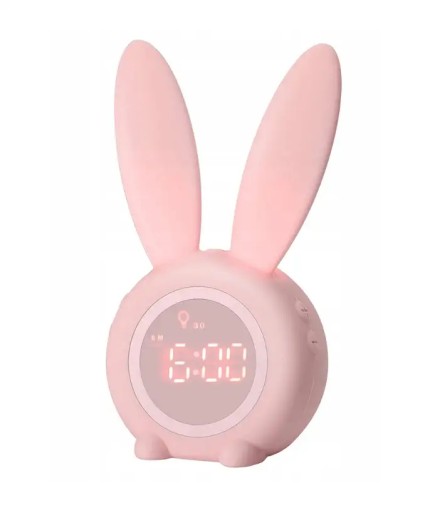 Нічник з будильником Chi Chi Rabbit рожевий