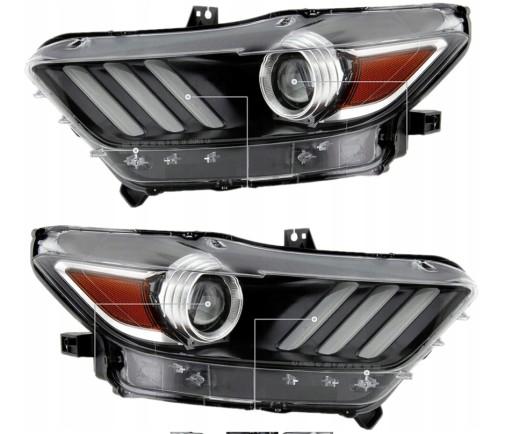 Комплект передніх фар Ford Mustang 15 - 17 2015 2017 рр