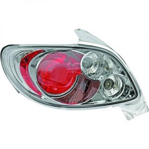 4225095 - Задние лампы Peugeot 206 98-05 прозрачный/хром