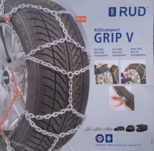 Ланцюги RUD Compact GRIP V для великих коліс SUV BUS