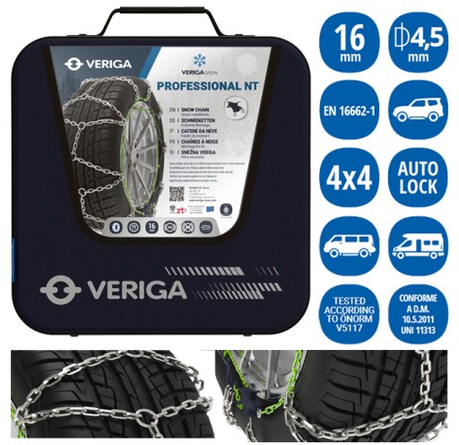 Ланцюги Veriga PROFESSIONAL NT240 СВУ 4х4/16мм