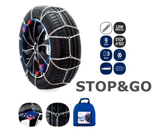 Цепи противоскольжения VERIGA STOP&GO KN100 100/9мм 195/65R16 195/75R15