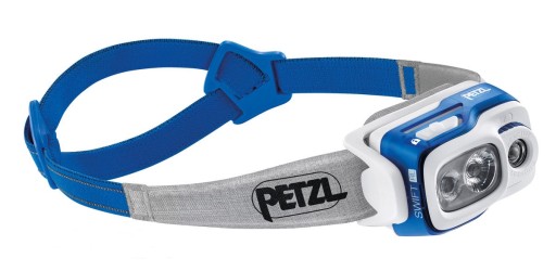 Профессиональный налобный фонарь Petzl Swift RL Blue 900 лм в подарок