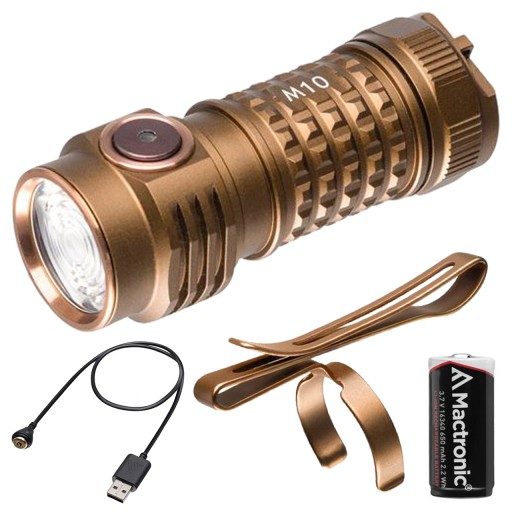 Мини-ручной перезаряжаемый светодиодный фонарик MACTRONIC SIRIUS M10 1000 лм