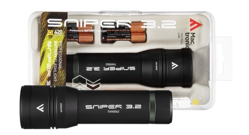 Ручний ліхтарик MACTRONIC SNIPER 3.2 420l + фото тест