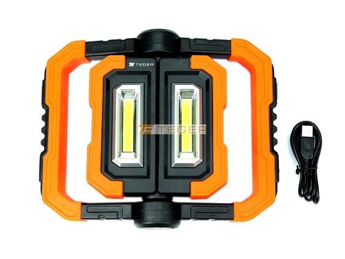 Складной светодиодный фонарик для мастерской COB USB teger