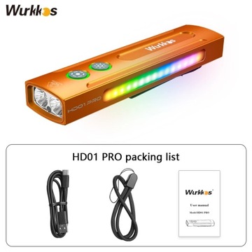 Багатофункціональний ліхтарик Wurkkos HD01 PRO EDC 1200lm плюс лазер, UV, RGB