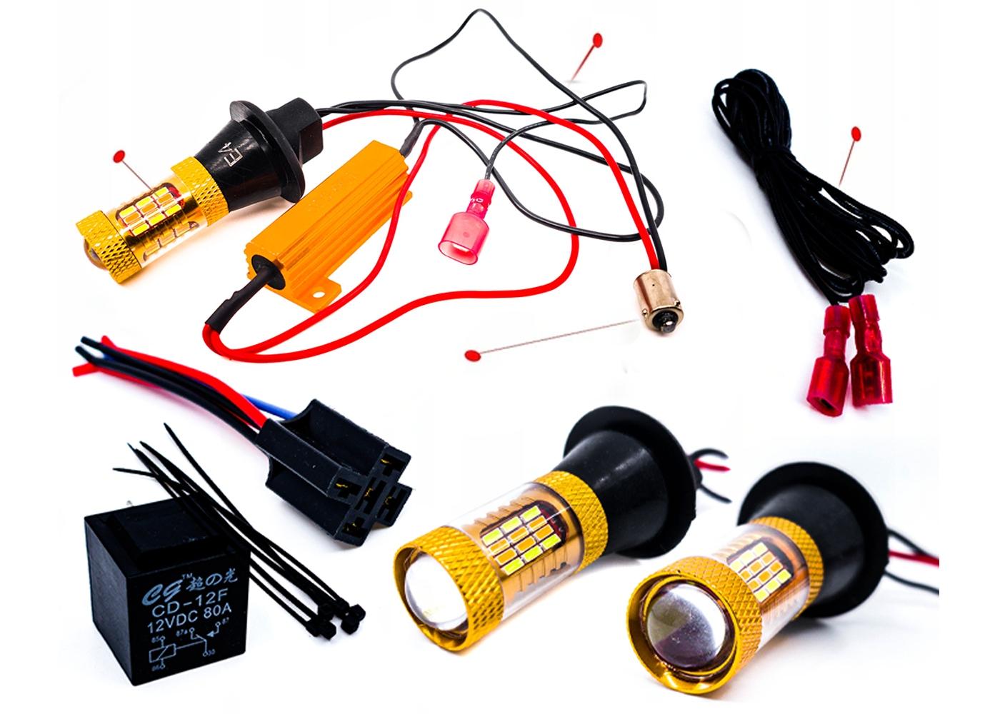 2in1 R5w светодиодные дневные лампы поворотов