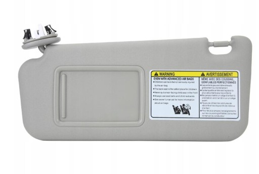 Лівий сонцезахисний козирок з боку водія