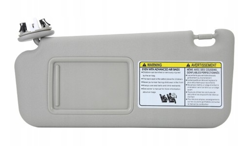 Лівий сонцезахисний козирок з боку водія