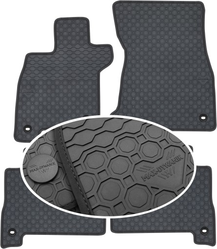 Lexus LS V 500H Hybrid 2017 р.в Гумовий килимок PrimeLiner - Чорний