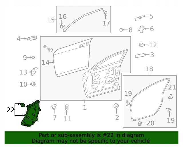 67832-76030 - Lexus UX звукоізоляція двері 6783276030
