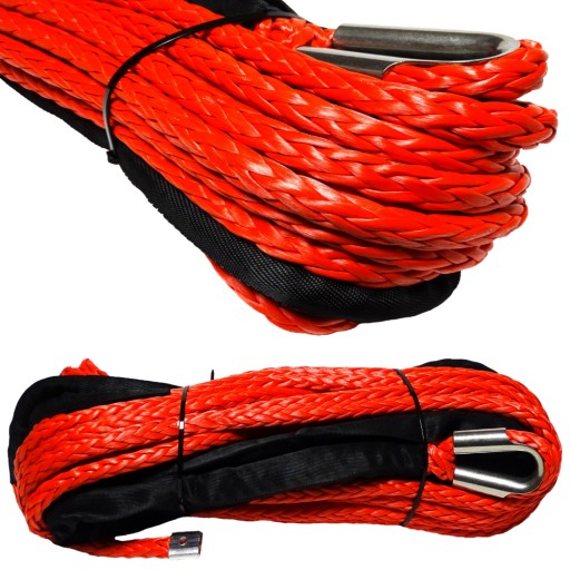 Трос синтетический для лебедки 12мм 25м СИНТЕТИЧЕСКИЙ