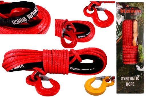 Синтетичний трос для лебідки DYNEEMA 12MM x 28M