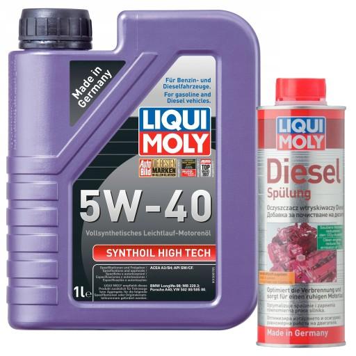 Масло Liqui Moly 1855 High Tech 5W-40 1л + SPULUNG