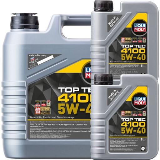 Масло моторное Liqui Moly 2195 TopTec 4100 5W40 6л