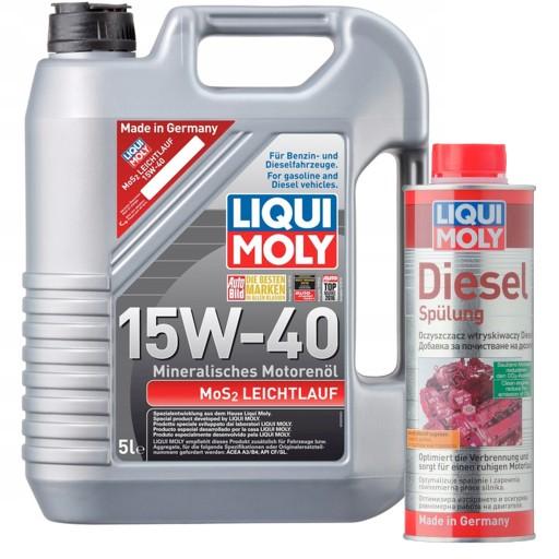 Liqui Moly 2571 MoS2 Leichtlauf 15W-40 5L+ SPULUNG
