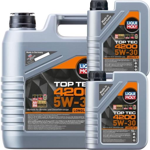 Масло Liqui Moly 3715 Top Tec 4200 5W-30 4л+2л