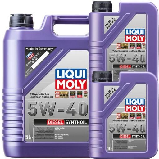 Дизельное масло Liqui Moly LM1341 Synthoil 5W-40 7л