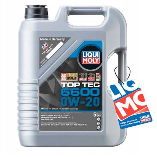 Масло моторное Liqui Moly LM21411 6600 0W20 5л+бесплатно