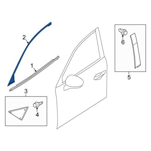 BJS7-50-985C - Обшивка дверної рами MAZDA 3 bm