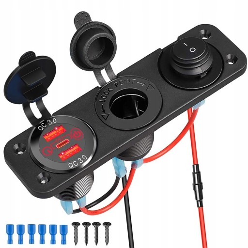 Подовжувач живлення 12 В/24 В USB C Розетка запалювання