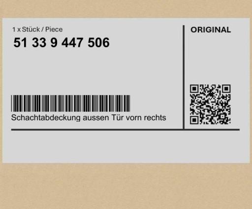 51339447506 9447506 - Зовнішня планка вікна передніх дверей (Shadowline) BMW 7 G70