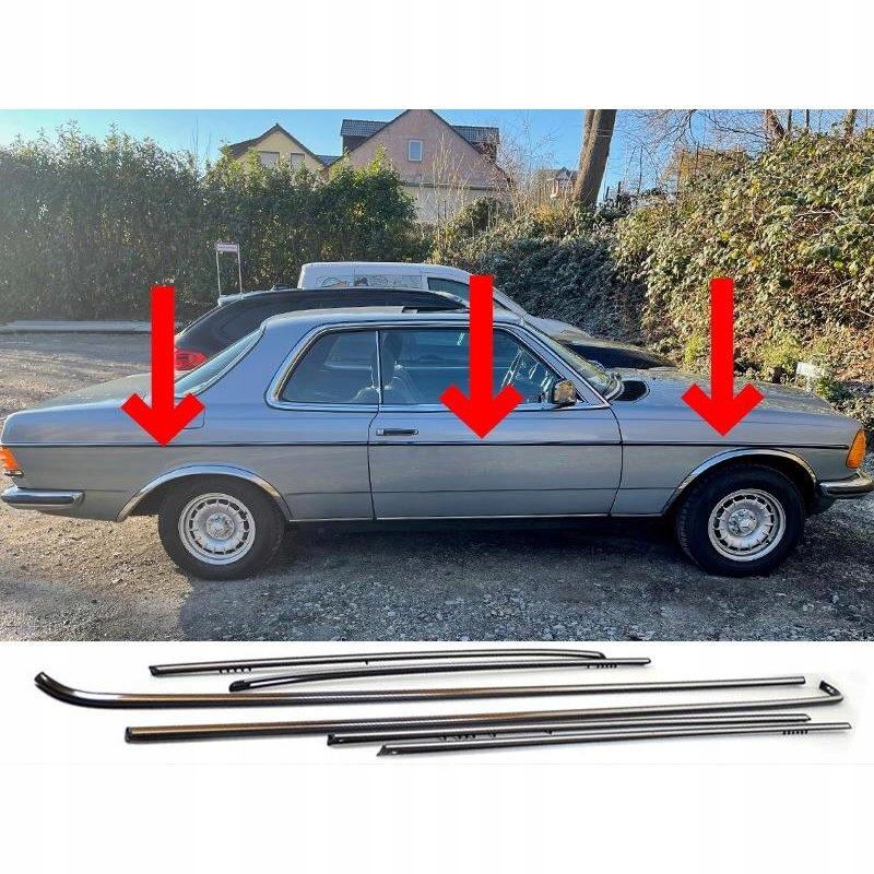 A1237500293 - Боковые Молдинги Верхний Комплект Mercedes C123 Coupe