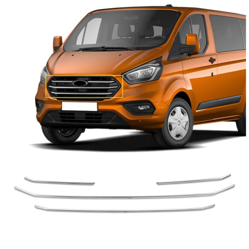 Накладки на передню решітку FORD TOURNEO CUSTOM I 2018-2023 рр