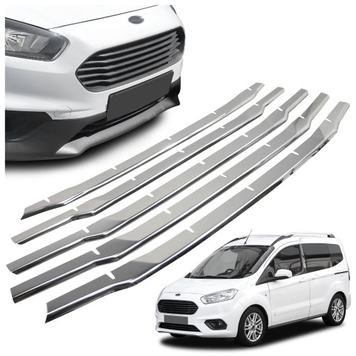 Накладки решітки радіатора для FORD TOURNEO COURIER 2018-2023 рр.