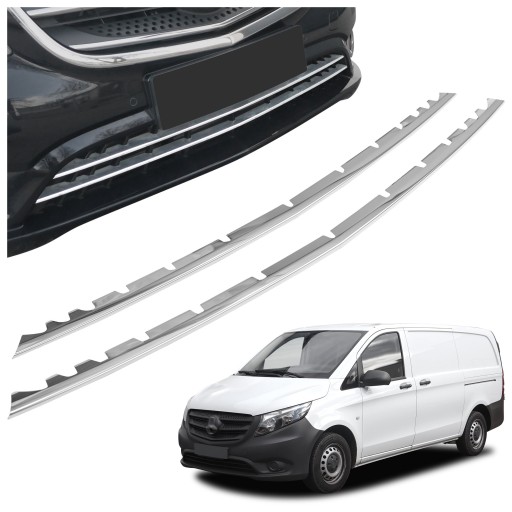 Накладки на решітку переднього бампера для MERCEDES-BENZ VITO III W447 2014-2019