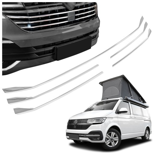 Накладки на решітку переднього бампера для VOLKSWAGEN CALIFORNIA VI T6.1 2019-