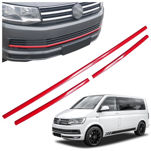 Накладки на решітку переднього бампера для VOLKSWAGEN MULTIVAN VI T6 2015-2019